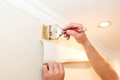 Pose de papier peint à Niedersteinbach — revêtements muraux et toiles de verre